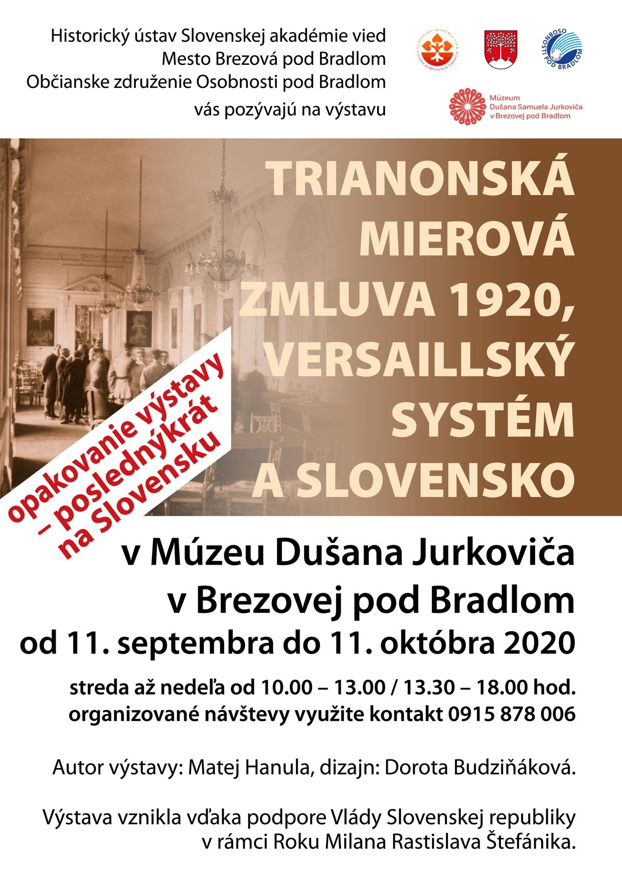 plagát výstava Trianon